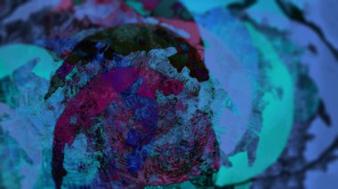 Soyut renkli gerçeküstü arka plan, dijital sanat