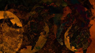 Soyut renkli gerçeküstü arka plan, dijital sanat