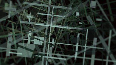 Soyut geometrik çizgiler yapı metal yapı tarzı kaos modern sanat illüstrasyon renkli doku desen arka plan