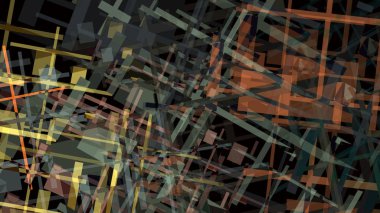 Soyut geometrik çizgiler yapı metal yapı tarzı kaos modern sanat illüstrasyon renkli doku desen arka plan