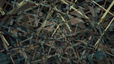 Soyut geometrik çizgiler yapı metal yapı tarzı kaos modern sanat illüstrasyon renkli doku desen arka plan