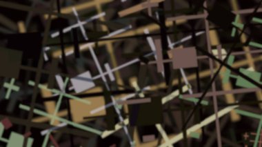 Soyut geometrik çizgiler yapı metal yapı tarzı kaos modern sanat illüstrasyon renkli doku desen arka plan