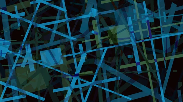 Geometrycznej Budowlanych Chaos Ilustracja Kolorowy Linie Metal Nowoczesny Projektować Streszczenie — Zdjęcie stockowe