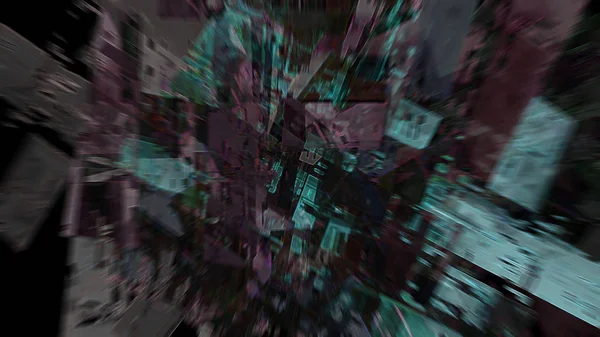 未来的な超現実的なデジタル抽象的な背景 — ストック写真