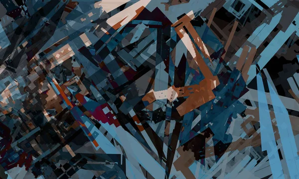 Digitaalinen Abstrakti Tausta Värikäs Maali — kuvapankkivalokuva