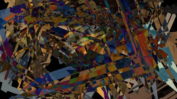 Digitale Abstracte Achtergrond Met Kleurrijke Verf — Stockfoto