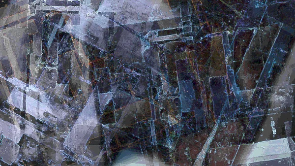 Abstrakte Geometrische Landschaft Mit Farbenfrohen Oberflächenabbildungen Stockbild