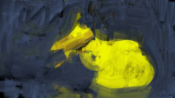 Ψηφιακή Ζωγραφική Ενός Παράξενου Κίτρινο Πλάσμα Πάπια Έννοια Πινέλο Εγκεφαλικό — Φωτογραφία Αρχείου