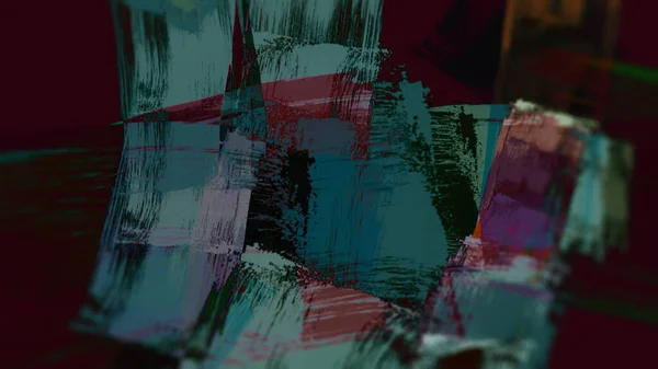 Grunge Surrealistinen Digitaalinen Abstrakti Tausta — kuvapankkivalokuva