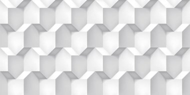 Birim gerçekçi vektör küpleri doku, ışık geometrik seamless modeli, sen projeler için tasarım beyaz arka plan 