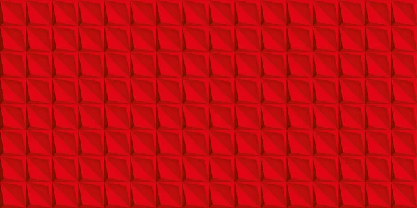 Volume Realistic Red Texture Geometric Seamless Tiles Pattern Vector Design — Stock Vector