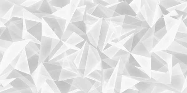 Białe Tło Szklane Kryształy Tekstury Wiele Trójkąty Światła Tapeta Projekt — Wektor stockowy