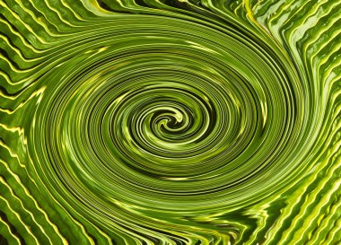 Palmiye ağacı yapılan sanatsal yeşil renkli arka plan bırakır