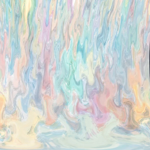 水彩画の鮮明でカラフルな炎 — ストック写真