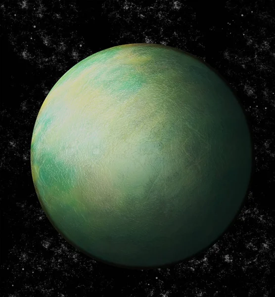 Grön Uranus Rymden — Stockfoto