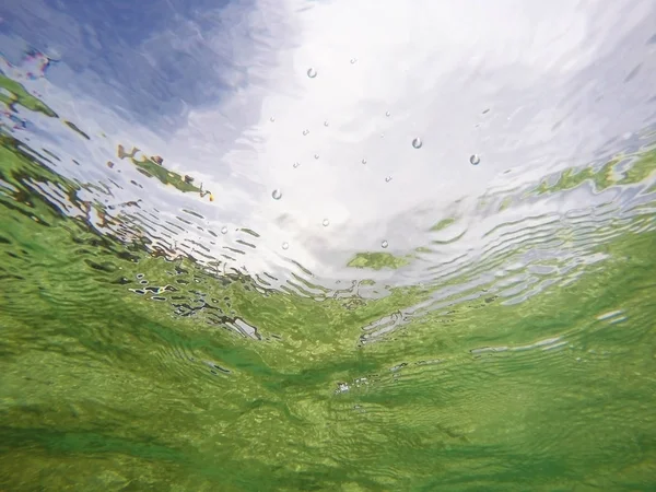 Летнее Небо Подводном Фоне — стоковое фото