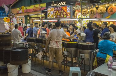 Bir hızlı dim sum Jonker Street, Melaka, Malezya