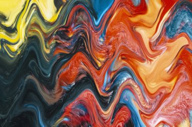 Dalgalı farklı renkleri karıştırma arka plan