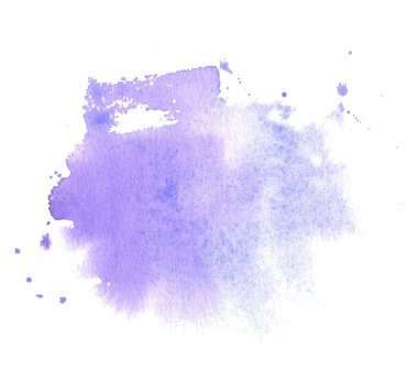 Beyaz bir arka plan üzerinde izole el çizilmiş suluboya doku