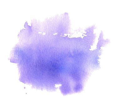 Beyaz bir arka plan üzerinde izole el çizilmiş suluboya doku