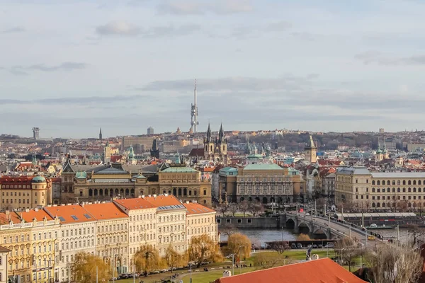 Calles Ciudad Praga Desde Ángulo Diferente — Foto de Stock