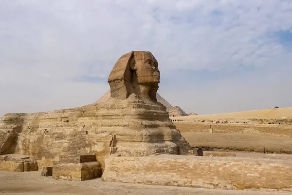 The Great Sphinx. Egyptian Sphinx. The seventh wonder of the world. Ancient megaliths.