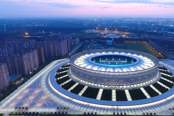 Krasnodar, Rusya - 28 Mayıs 2018: Krasnodar Stadyumu Krasnodar şehir. Stadyumun Güney Rusya'nın modern bina.