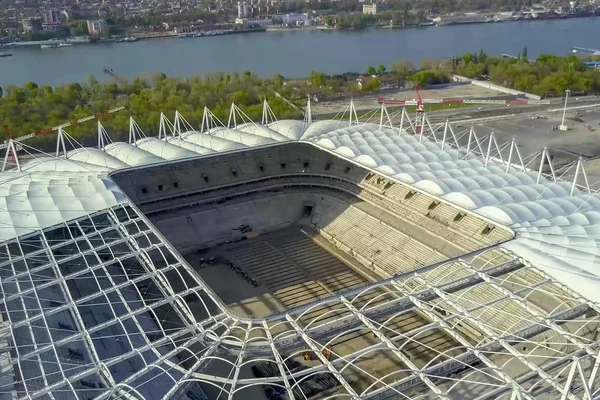 Bouw Van Het Stadion Nieuw Stadion Sportpark — Stockfoto