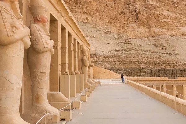 Αγάλματα Της Αιγύπτου Άλλα Μεγαλιθικά Μνημεία Μνημεία Του Ναού — Φωτογραφία Αρχείου