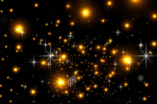 Animated Stars Black Background Starry Sky — Stock Photo, Image