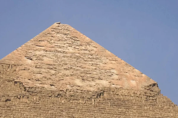 기자의 피라미드 이집트의 피라미드 불가사의 고대의 물줄기 — 스톡 사진