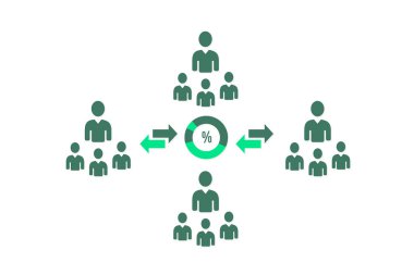 İnsanların etkileşim şeması örneği. Dijital Ekonomi