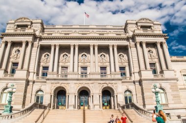 Washington, Amerika Birleşik Devletleri - 23 Haziran 2017: Kongre Kütüphanesi. Amerika Birleşik Devletleri'ndeki en büyük kütüphane