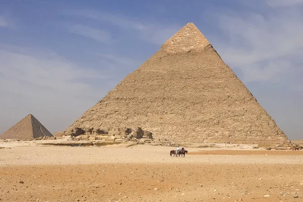 Pyramids Giza Great Pyramids Egypt Seventh Wonder World Ancient Megaliths — Stock Photo, Image