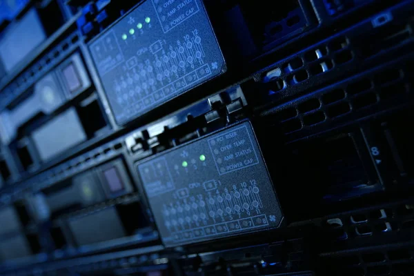 Apparatuur Planken Het Datacenter Server Datum Centra — Stockfoto