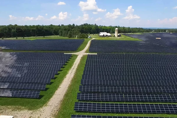 Sonnenkollektoren Eine Alternative Energiequelle Erneuerbare Energien — Stockfoto