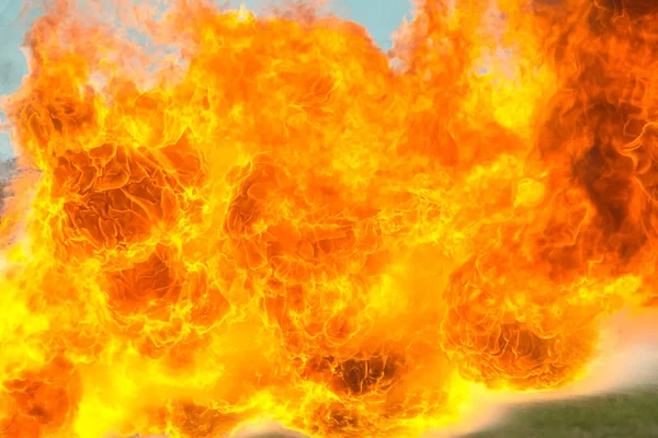 Языки Пламени Огнемёта Предыстория Пожара — стоковое фото