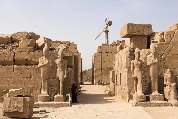 Συγκρότημα Μουσείο Γκίζα Αίγυπτος Αυγούστου 2017 Αγάλματα Των Άλλων Αιγύπτου — Φωτογραφία Αρχείου