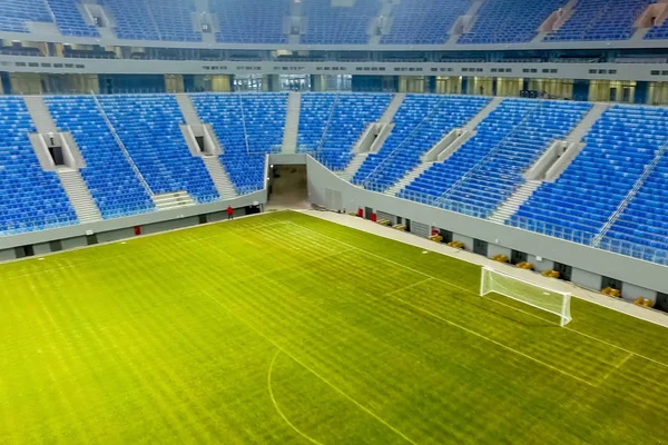Moskau Russland Mai 2018 Stadion Neubau Neues Stadion Rasen Und — Stockfoto