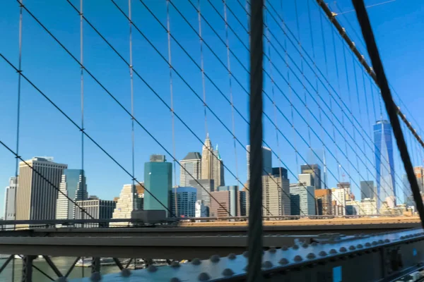 Нью Йорк Сша Червня 2015 Бруклінський Міст Прогулянка Мосту Ходьба — стокове фото