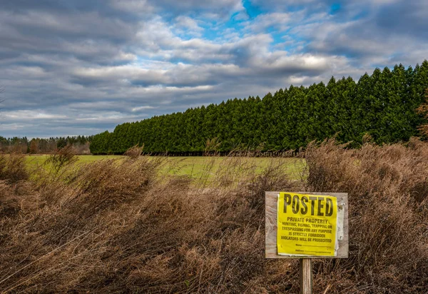 Plainsboro, New Jersey, özel mülkiyet işareti gönderildi