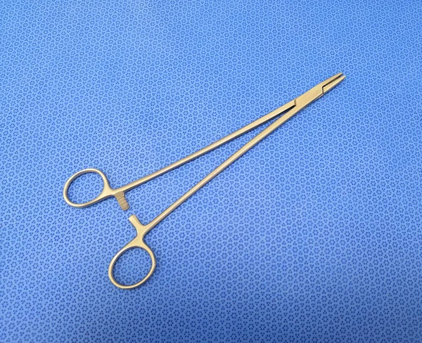 Closeup Picture Needle Holder Using Suturing — Stock Photo, Image