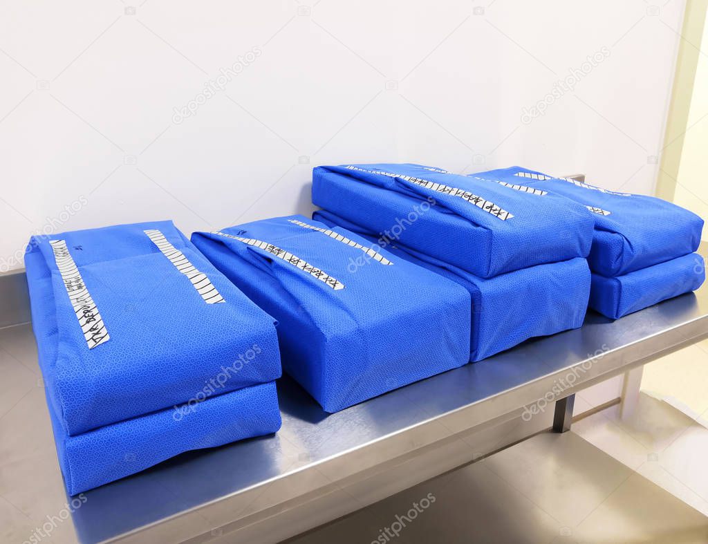 Wrapped Sterile Surgical Instruments