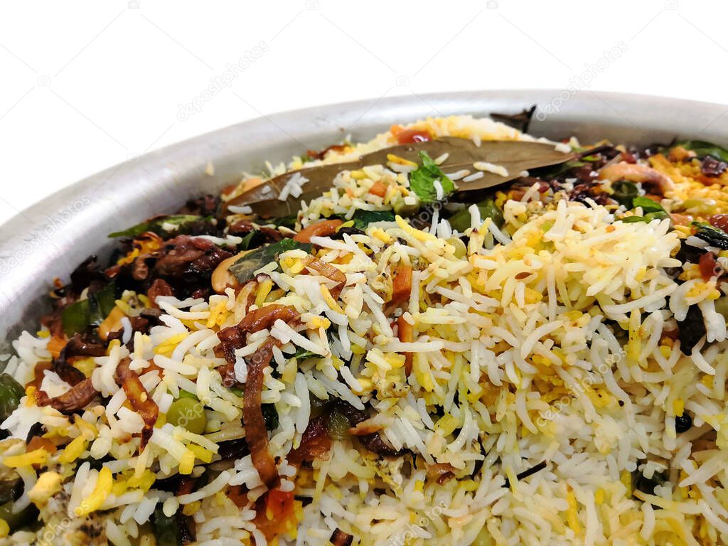 Closeup Image Of Kerala Style Special Colorful Fried Rice