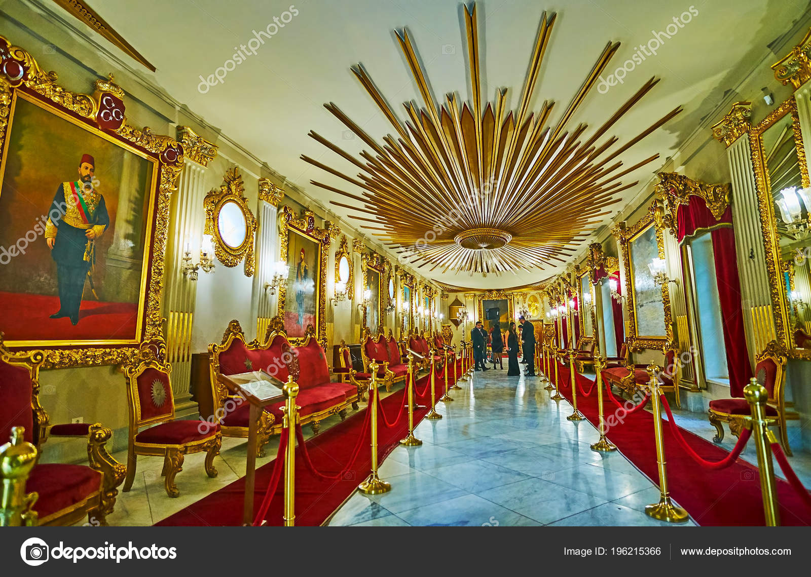 Cairo Egypt December 2017 Splendid Throne Hall Manial Palace