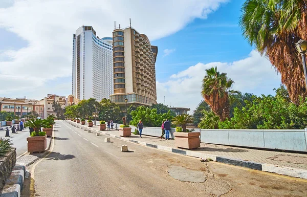 Cairo Egito Dezembro 2017 Ponte Abdulaziz Saud Acima Rio Nilo — Fotografia de Stock