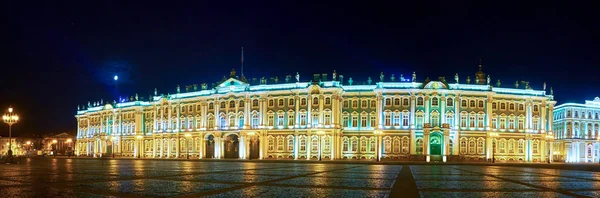 Kış Sarayı Eski Rus Hükümdar Saint Petersburg Rusya Federasyonu Panoraması — Stok fotoğraf