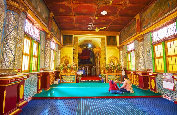 Inn Thein Myanmar Febbraio 2018 Interno Inn Thein Indein Buddha — Foto Stock