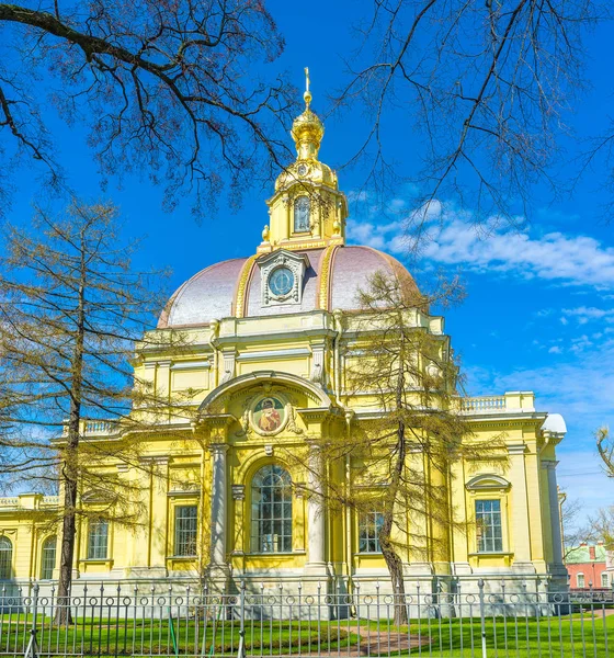 美丽的大公爵埋葬金库大厦是一个好例子 Petrine 巴洛克式 圣彼得堡 俄罗斯 — 图库照片