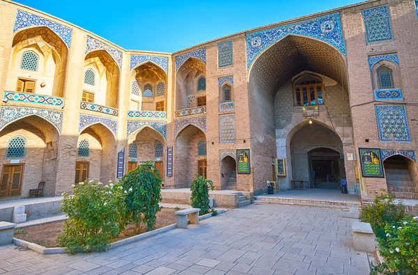 Kerman Irán Octubre 2017 Pintoresco Edificio Medieval Ganjali Khan Caravanserai —  Fotos de Stock
